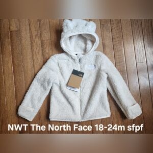 The North Face Kids White Fleece Hoodie